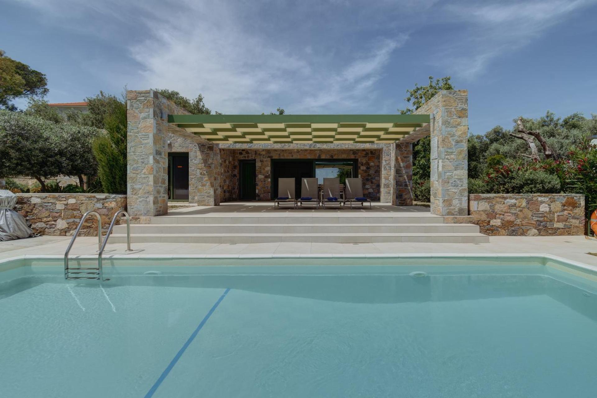 Willa Ouzo Stone House 1 With Private Pool Plomari Zewnętrze zdjęcie