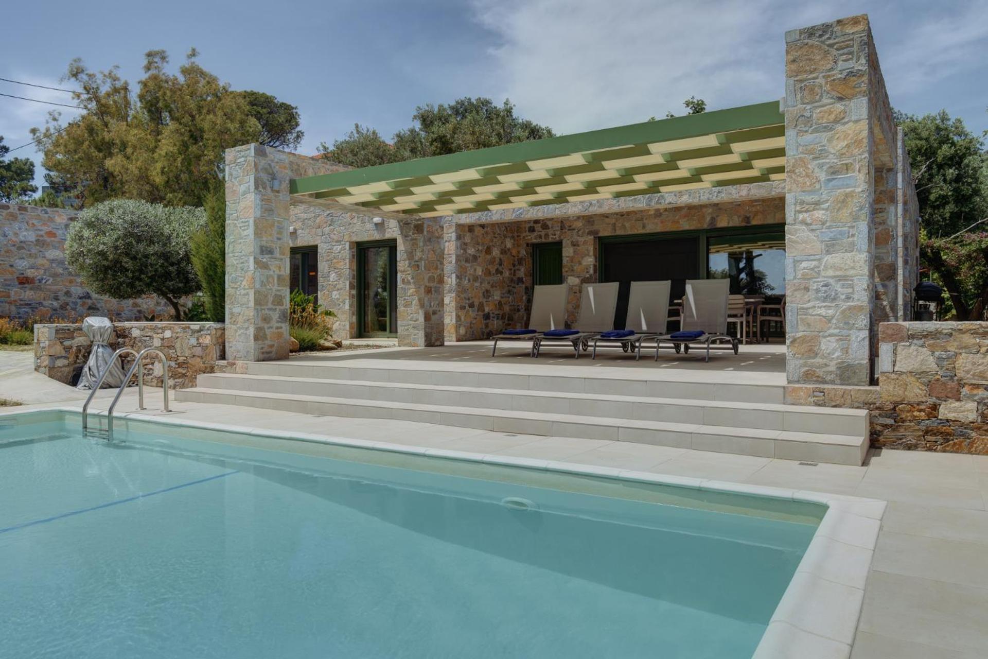 Willa Ouzo Stone House 1 With Private Pool Plomari Zewnętrze zdjęcie